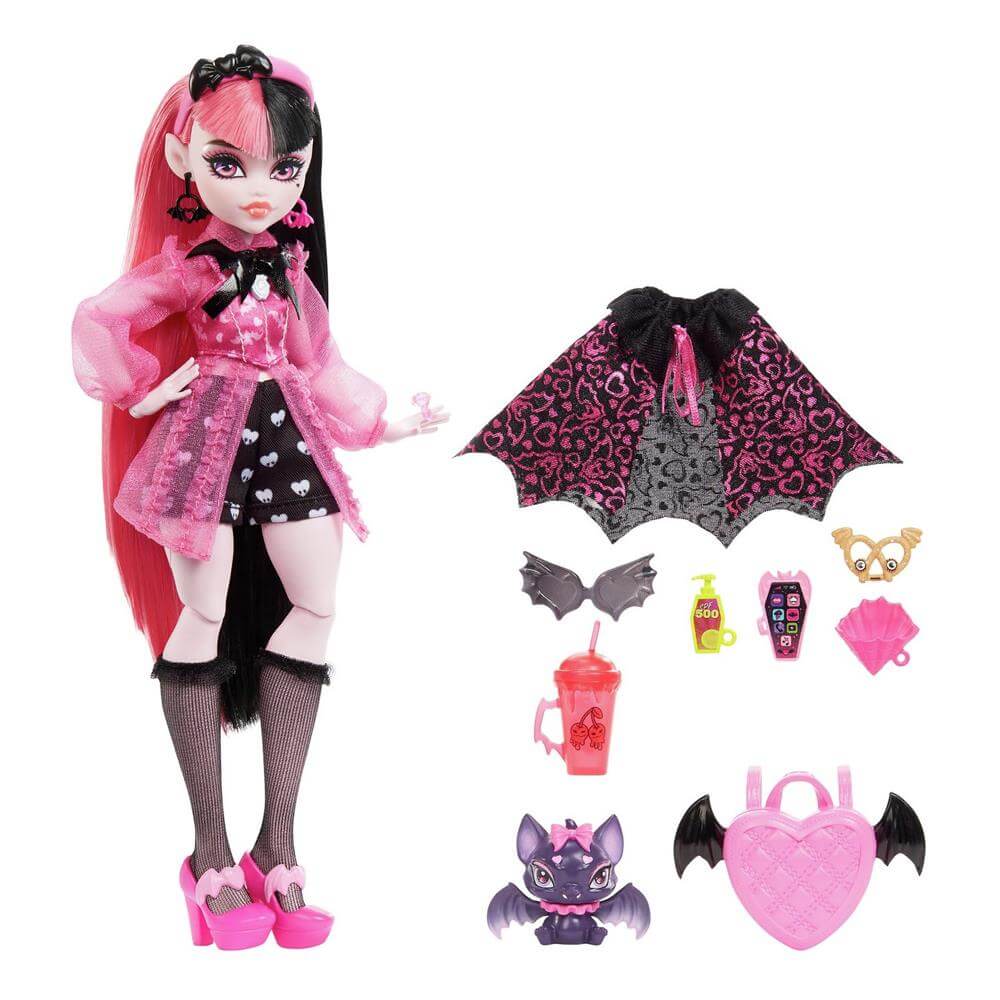 Monster High Draculaura Doll with Pet Bat | Jarrolds, Norwich